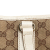 Gucci B Gucci Brown Beige with White Canvas Fabric GG Charmy Tote Italy