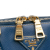 Prada B Prada Blue Dark Blue Saffiano Leather Bicolor Lux Promenade Dome Handbag Italy