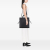 Fendi B Fendi Black Calf Leather Medium Roma Go To Shopper Satchel Italy