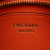 Prada B Prada Orange Saffiano Leather Vernice Esplanade Crossbody Italy