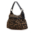 Fendi AB Fendi Brown Light Brown Canvas Fabric Leopard Print Chef Shoulder Bag Italy