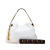 Gucci B Gucci White Calf Leather Medium 1970 Hobo Italy