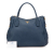 Prada B Prada Blue Calf Leather Vitello Daino Sacca 2 Manici Convertible Tote Italy