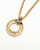 Saint Laurent Circle pendant Gold Chain Necklace