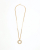 Saint Laurent Circle pendant Gold Chain Necklace