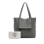 Hermès AB Hermès Gray Calf Leather Taurillon Clemence Cabasellier 46 France