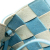 Loewe B LOEWE Blue Light Blue Calf Leather Mini Woven skin Gingham Surplus Basket Bag Spain