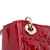 Christian Dior B Dior Red Dark Red Patent Leather Leather Mini Patent Cannage Lady Dior France