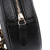 Chanel B Chanel Black Caviar Leather Leather Caviar CC Filigree Round Clutch with Chain Italy
