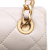 Chanel B Chanel White Off White Calf Leather Mini Glazed skin Pearl Side Flap Italy