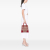 Prada B Prada Red Tweed Fabric Vitello Trimmed Flat Tote Italy