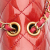 Chanel AB Chanel Red Goatskin Leather Quilted Patent Pagoda Accordion Flap France