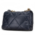 Chanel AB Chanel Blue Dark Blue Lambskin Leather Leather Medium Lambskin 19 Flap Italy