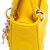 Christian Dior AB Dior Yellow Lambskin Leather Leather Micro Lambskin Cannage Lady Dior Italy