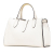 Gucci B Gucci White Calf Leather Small Grained skin Soft Jackie Tote Italy