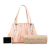 Bottega Veneta B Bottega Veneta Pink with Multi Nappa Leather Leather Medium Nappa Intrecciato Glimmer Tote Italy