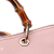 Gucci B Gucci Pink Calf Leather Medium skin Bamboo Shopper Satchel Italy