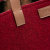 Fendi B Fendi Red Wool Fabric Felt Shopping Tote Italy