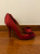 Lanvin Rote Seidenschleifen-Pumps