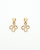 Saint Laurent Gold-tone Dangling Clip-on Earrings