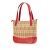 Burberry B Burberry Brown Beige with Red Canvas Fabric Haymarket Check Handbag United Kingdom