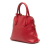 Prada B Prada Red Saffiano Leather Medium Dome Satchel Italy