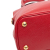 Prada B Prada Red Saffiano Leather Medium Dome Satchel Italy