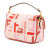 Fendi B Fendi Pink Canvas Fabric Mini Zucca Embroidered Baguette Satchel Italy