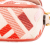 Fendi B Fendi Pink Canvas Fabric Mini Zucca Embroidered Baguette Satchel Italy