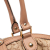 Gucci B Gucci Brown Beige Canvas Fabric Diamante Sukey Satchel Italy