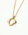 Saint Laurent Pendant Gold Chain Necklace