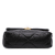Chanel 19 Medium Lambskin Leather Matelassè Flap Handbag Black