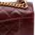 Chanel AB Chanel Red Burgundy Calf Leather Small Aged skin Straight Lined Flap Italy