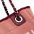 Chanel B Chanel Red Indian Red Canvas Fabric Mini Deauville Tote Italy
