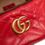 Gucci B Gucci Red Calf Leather Mini GG Marmont Matelasse Round Backpack Italy