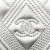 Chanel AB Chanel Silver Calf Leather Medium Metallic Chevron skin O Case Clutch Italy