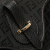 Fendi B Fendi Black Canvas Fabric Zucchino Handbag Italy