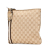 Gucci B Gucci Brown Beige Canvas Fabric GG Jolicoeur Crossbody Italy