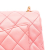 Chanel Pink Lambskin Leather Leather Mini Rectangular Classic Lambskin Pearl Crush Single Flap Italy