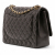 Chanel Classic Double Flap Maxi Lambskin Leather Chevron Shoulder Bag Black