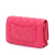 Chanel Pink Quilted Lambskin Acrylic Coco Love Wallet on Chain Italy