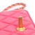 Chanel Pink Quilted Lambskin Acrylic Coco Love Wallet on Chain Italy