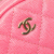 Chanel AB Chanel Pink Hot Pink Caviar Leather Leather CC Quilted Caviar Round Clutch With Chain Italy