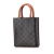 Celine AB Celine Brown Dark Brown Coated Canvas Fabric Mini Triomphe Vertical Cabas Satchel Italy