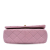 Chanel AB Chanel Pink Lambskin Leather Leather Quilted Lambskin Braided CC Single Flap Italy