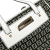 Fendi B Fendi Black with White Canvas Fabric Zucchino Tote Italy