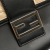 Fendi B Fendi Black with Brown Beige Calf Leather skin and Canvas FF 1974 Flat Baguette Crossbody Italy