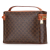 Celine B Celine Brown Coated Canvas Fabric Macadam Vanity Bag Italy