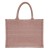 Christian Dior Book Tote Medium Embroidery Canvas Bag Pink