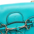 Gucci B Gucci Blue Turquoise Calf Leather Small Emily Crossbody Italy